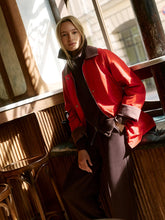 Rylan Mid Length Jacket- Washed Red