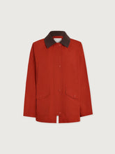 Rylan Mid Length Jacket- Washed Red