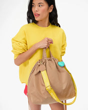 Sac Tout Back Pack- Recycled Nylon Twill Latte