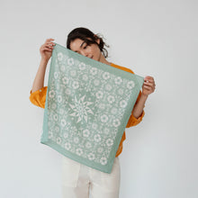 Cotton Aster Bandana- Blue Sage