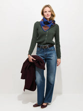 Sally Pointelle Cardigan- Heather Forest