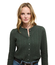 Sally Pointelle Cardigan- Heather Forest