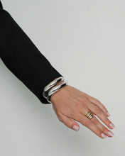 Giselle Domed Cuff- Silver Plate