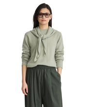 Softest Tissue Scarf Tie Top- Seafoam
