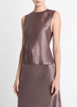 Embroidered Shell- B' Smoky Berry