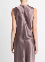 Embroidered Shell- B' Smoky Berry