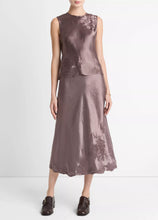 Embroidered Shell- B' Smoky Berry