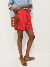 Hudson Short in Linen- Chili
