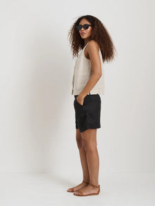Sidney Top in Linen- Flax