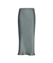 Bar Silk Skirt- Dark Teal