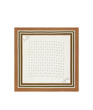Silk Signature Scarf- Pristine/ Golden Bronze