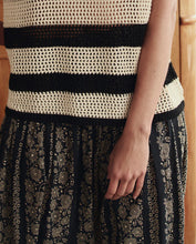 The Canary Skirt- Black & Cream Token Floral
