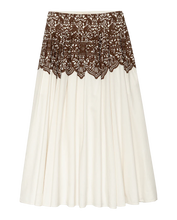 The Regency Skirt- Cream W/ Western Lace Print