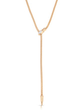 Serpentina Lariat- Clear Crystal
