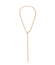 Serpentina Lariat- Clear Crystal