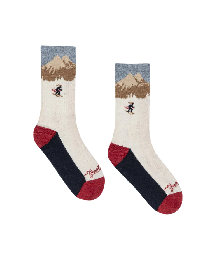 The Ridge Runner Sock- Cream Skiier