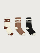 Spencer Sock 3 Pack- Egret/ Chanterelle/ Black
