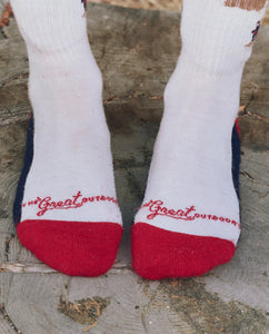 The Ridge Runner Sock- Cream Skiier