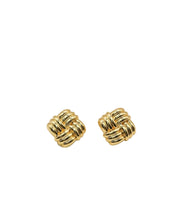 Square Woven Ear Studs