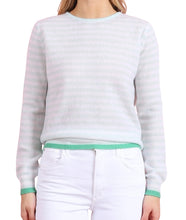Tipped Little Stripe Crew- Noor/ Lily/ Green