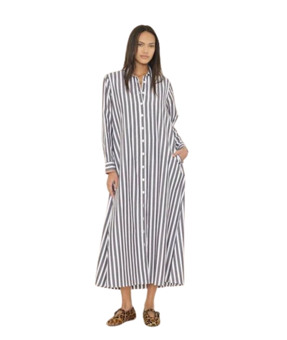 Boden Dress- Ink Stripe