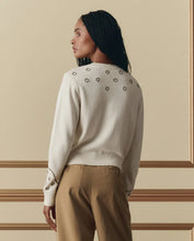 The Studded Cardigan- Natural