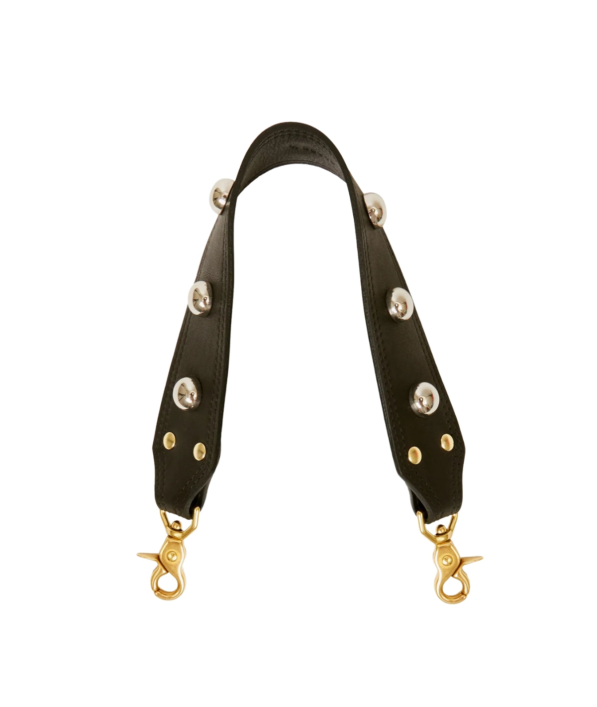 Shoulder Strap- Naturelle w/ Studs- Black