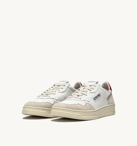 Medalist Low- Suede/ White/ Red
