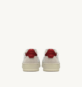 Medalist Low- Suede/ White/ Red