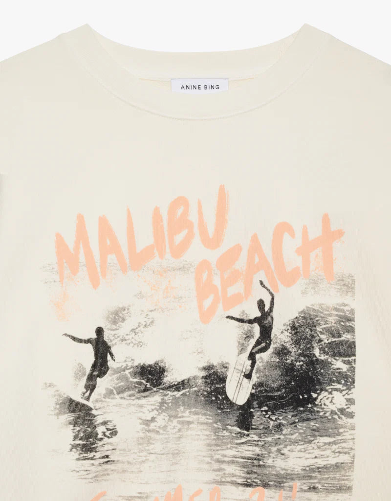 Harry Shrunken Sweatshirt Surfer- Washed Buttercream