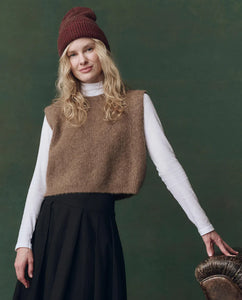 The Brushed Melange Sweater- Doe