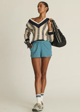 Sonny V Neck Sweater- Check