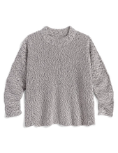 Montecito Pullover Sweater- Ivory Camel Navy