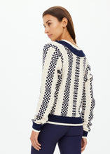 Sonny V Neck Sweater- Check