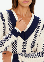 Sonny V Neck Sweater- Check