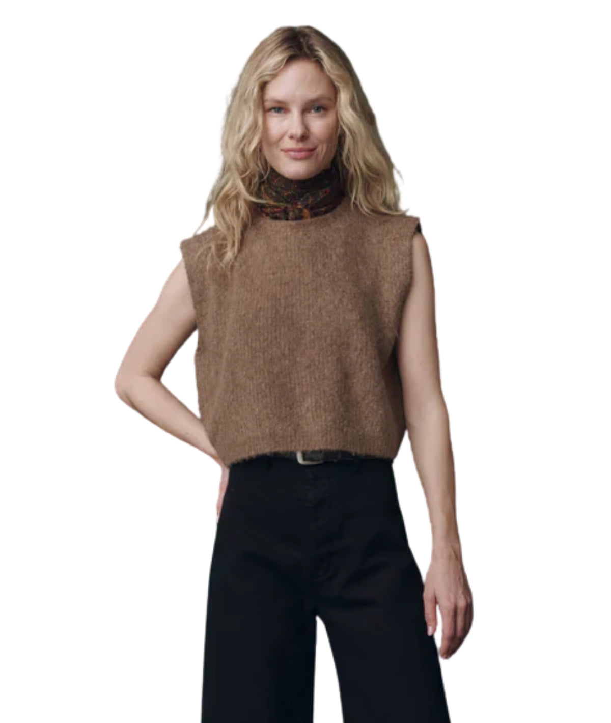The Brushed Melange Sweater- Doe