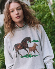 The College Sweatshirt W/ Running Horses