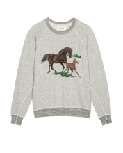 The College Sweatshirt W/ Running Horses
