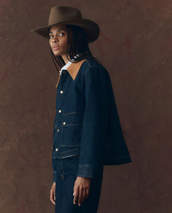 The Denim Swingy Jacket- Midnight Rinse