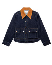The Denim Swingy Jacket- Midnight Rinse