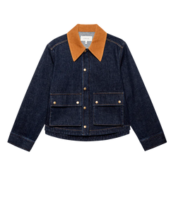 The Denim Swingy Jacket- Midnight Rinse