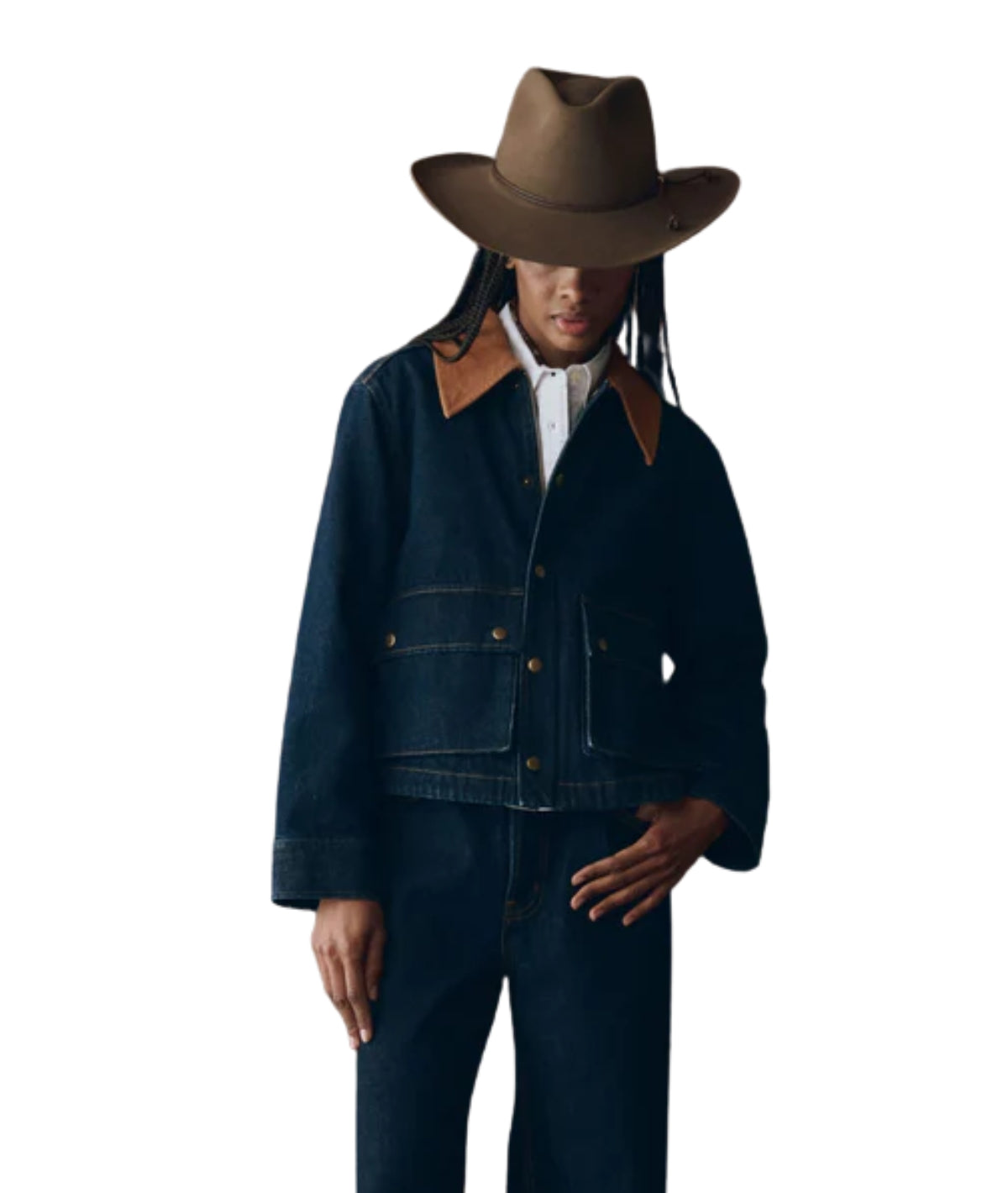 The Denim Swingy Jacket- Midnight Rinse