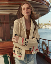 The Sailboat Lodge Cardigan- Cream