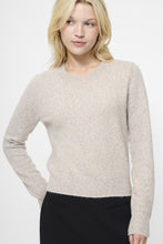 Ellie Knit Crew Neck Pullover- Taupe