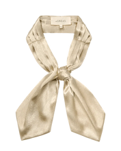 The Pleated Neck Tie- Gold Shimmer
