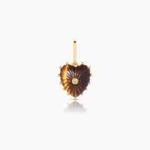 Isabel Tiger's Eye Heart Necklace