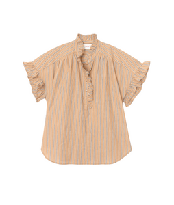 Brie Top- Toffee Stripe