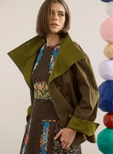 Howell Cropped Trench- Khaki Brown