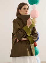 Howell Cropped Trench- Khaki Brown