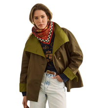 Howell Cropped Trench- Khaki Brown